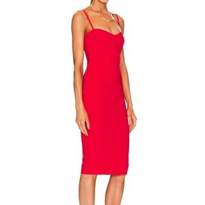 Nookie Allure midi dress in cherry